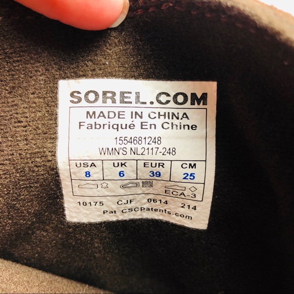 SOREL Toronto Brown Suede Wedge Boots Waterproof 8 - Picture 5 of 10